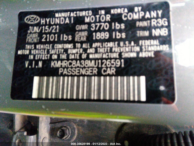 2021 Hyundai Venue, VIN: KMHRC8A38MU126591