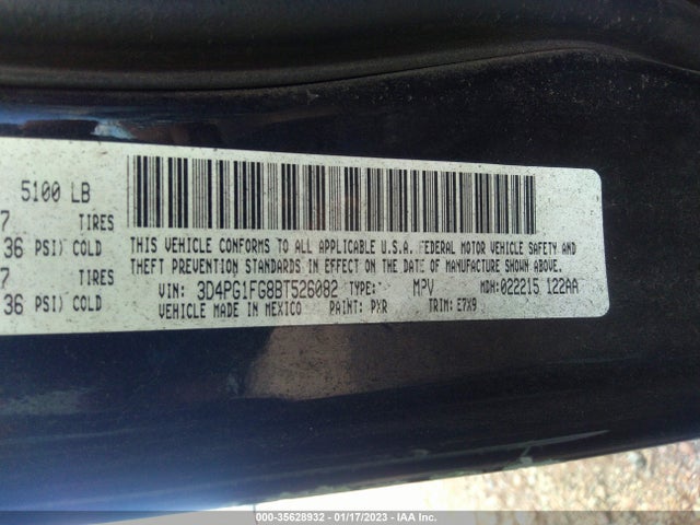 Dodge Journey Mainstreet 2011 3D4PG1FG8BT526082 Image 9