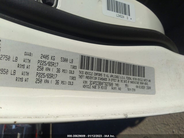 Dodge Journey Sxt 2015 3C4PDCBBXFT627609 Image 9