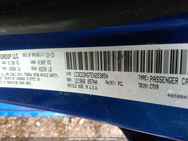 Dodge AVENGER SE 2014 1C3CDZAG7EN223054 Image 9