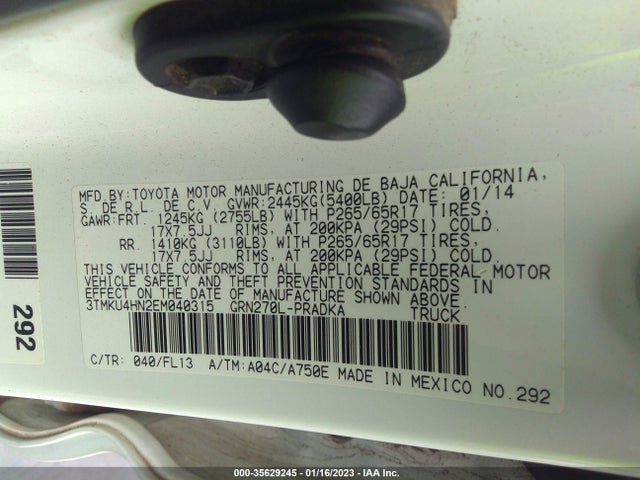 Toyota Tacoma Prerunner 2014 3TMKU4HN2EM040315 Image 10
