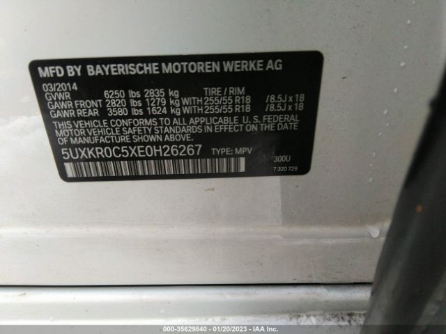 5UXKR0C5XE0H26267 BMW X5 Xdrive35i