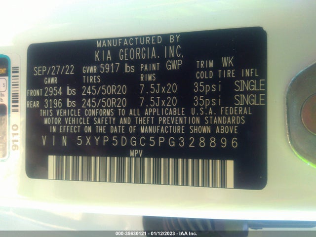 2023 Kia Telluride, VIN: 5XYP5DGC5PG328896