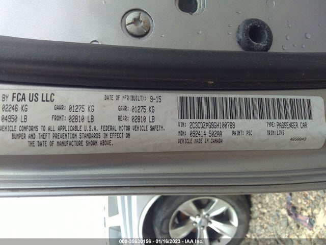 Dodge Challenger Sxt 2016 2C3CDZAG9GH100769 Image 9