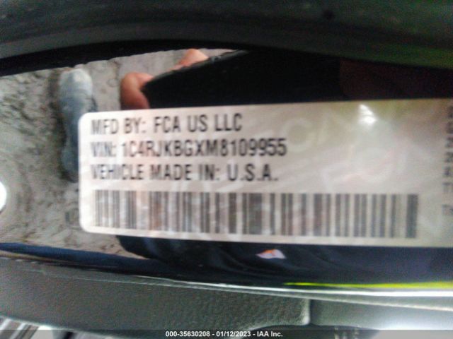 1C4RJKBGXM8109955 Jeep Grand Cherokee L Limited