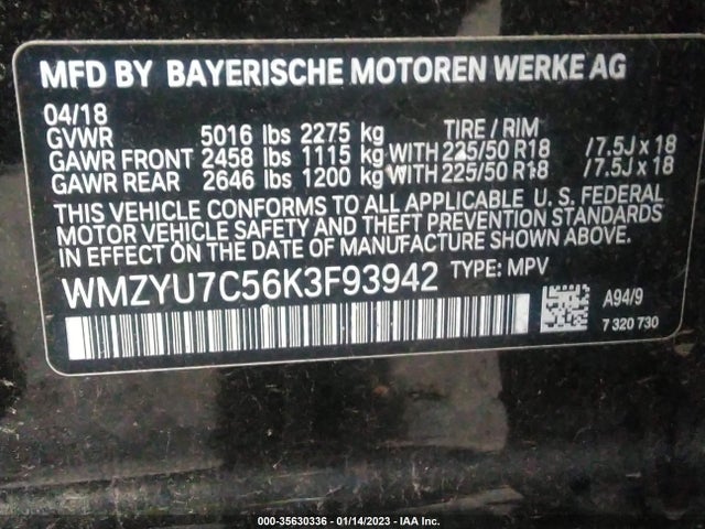 2019 Mini Countryman, VIN: WMZYU7C56K3F93942