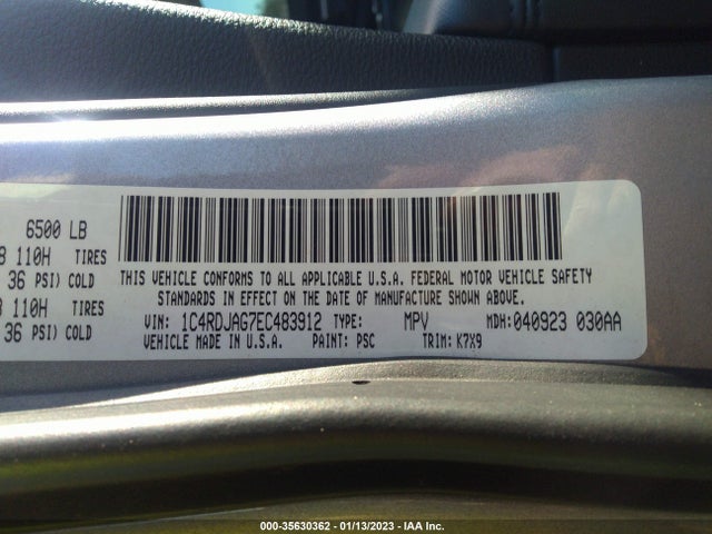 Dodge Durango Sxt 2014 1C4RDJAG7EC483912 Image 9