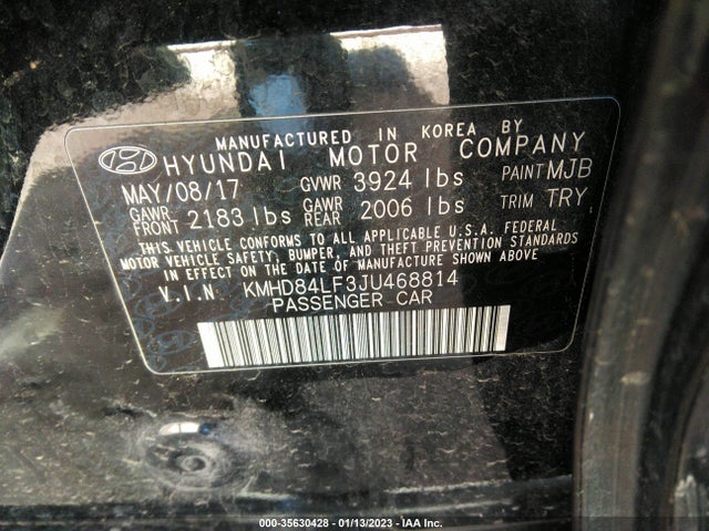 Hyundai Elantra Value Edition 2018 KMHD84LF3JU468814 Image 11