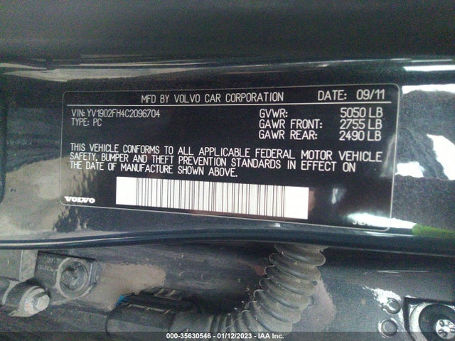 Volvo S60 T6 2012 YV1902FH4C2096704 Image 9