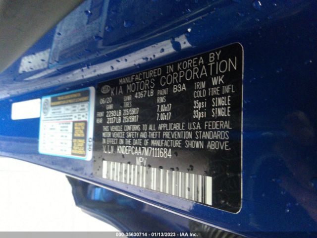 KNDEPCAA7M7111684 KIA Seltos Lx
