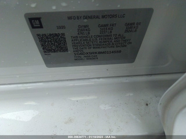 Cadillac CT5 LUXURY 2021 1G6DX5RK8M0114559 Image 9