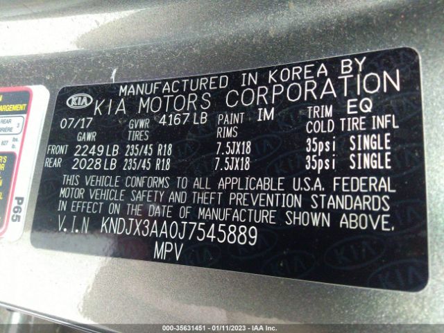 KNDJX3AA0J7545889 KIA Soul !