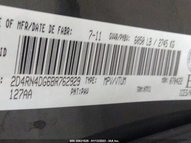 Dodge Grand Caravan Se 2011 2D4RN4DG6BR762929 Image 9