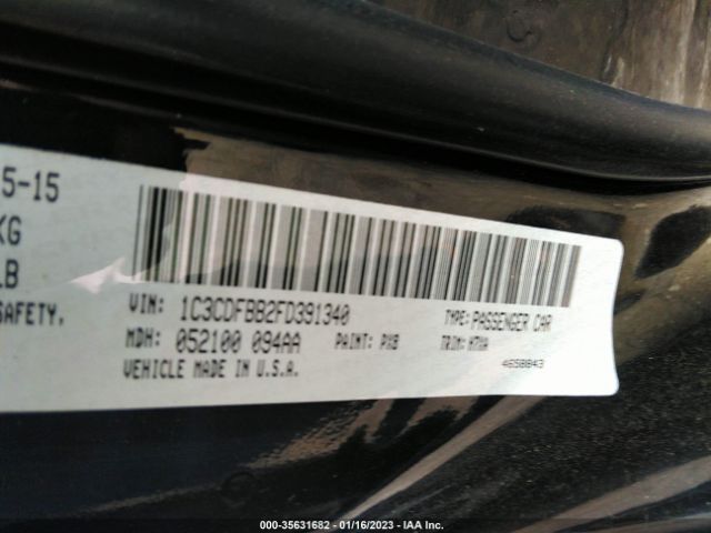 1C3CDFBB2FD391340 Dodge DART SXT