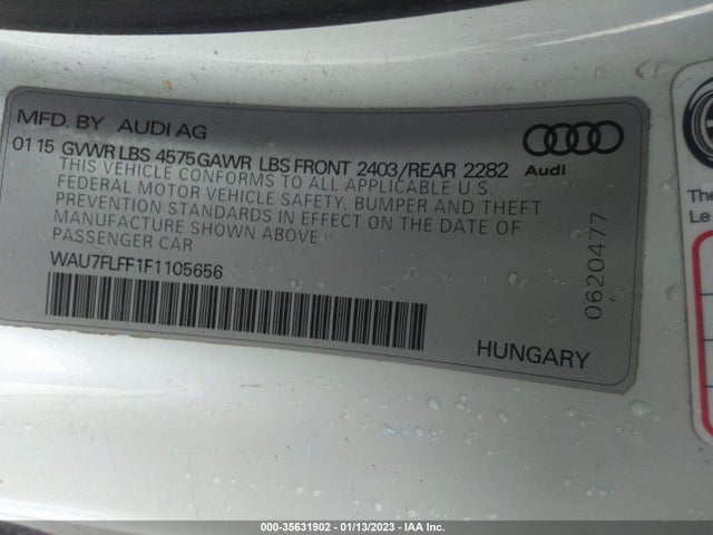 WAU7FLFF1F1105656 Audi A3