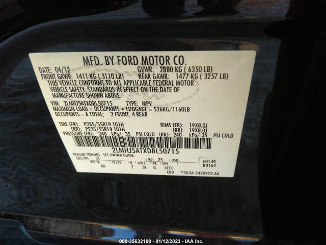 Lincoln Mkt Ecoboost 2013 2LMHJ5ATXDBL50715 Image 10