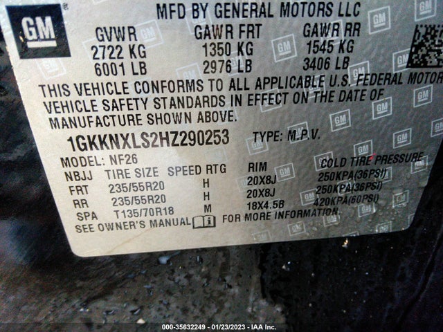 GMC Acadia Denali 2017 1GKKNXLS2HZ290253 Image 9