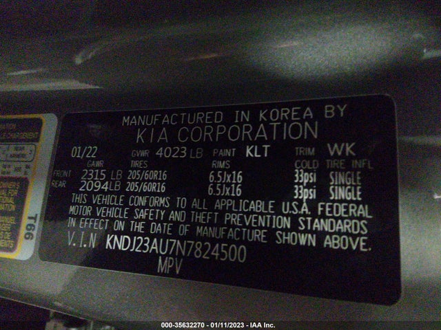 2022 Kia Soul, VIN: KNDJ23AU7N7824500