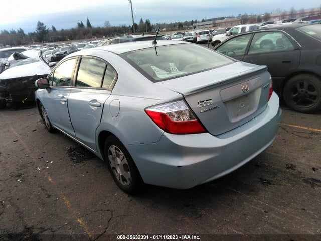 2012 HONDA CIVIC HYBRID VIN: JHMFB4F21CS006353