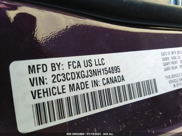 Dodge Charger Scat Pack Widebody 2022 2C3CDXGJ3NH154895 Image 9