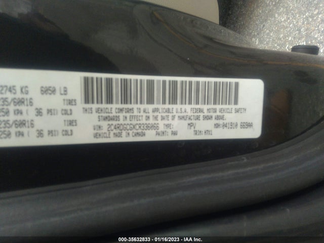 Dodge Grand Caravan Sxt 2012 2C4RDGCGXCR336066 Image 10