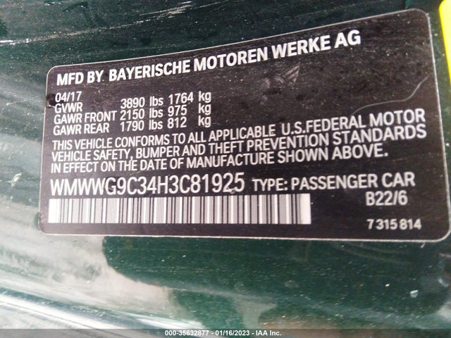 2017 Mini Roadster, VIN: WMWWG9C34H3C81925