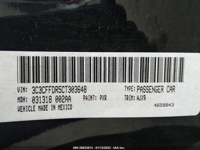 3C3CFFDR5CT303648 Fiat 500 POP