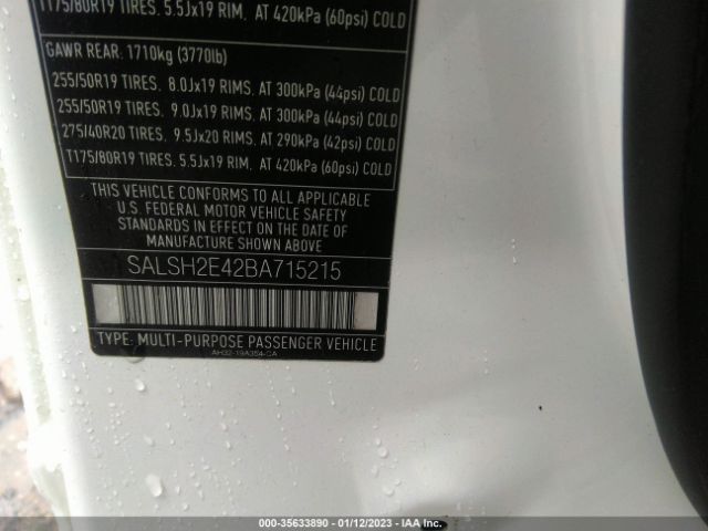 SALSH2E42BA715215 Land Rover Range Rover Sport Sc