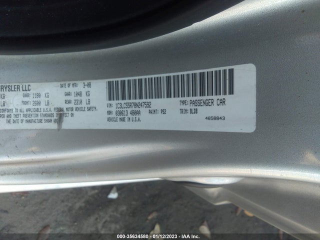 1C3LC55R78N247592 Chrysler Sebring Touring