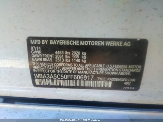 BMW 3 Series 328i 2015 WBA3A5C50FF606917 Image 11