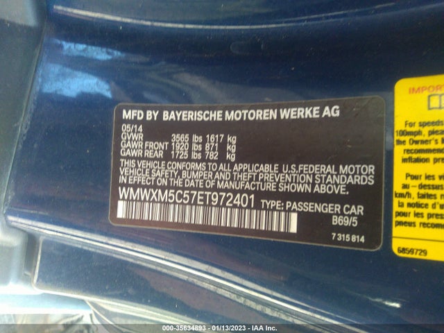 2014 Mini Cooper, VIN: WMWXM5C57ET972401