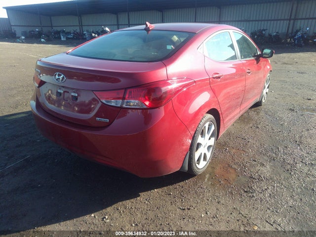 2013 HYUNDAI ELANTRA LIMITED PZEV VIN: KMHDH4AE1DU621933