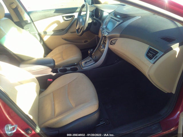 2013 HYUNDAI ELANTRA LIMITED PZEV VIN: KMHDH4AE1DU621933