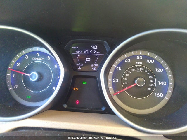 2013 HYUNDAI ELANTRA LIMITED PZEV VIN: KMHDH4AE1DU621933