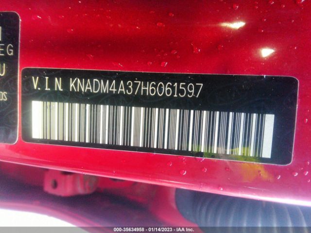 KNADM4A37H6061597 KIA RIO LX