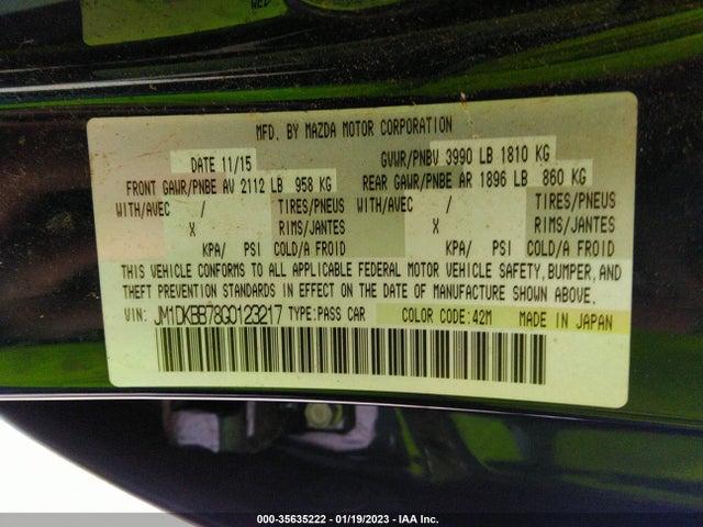 2016 Mazda CX-3, VIN: JM1DKBB78G0123217