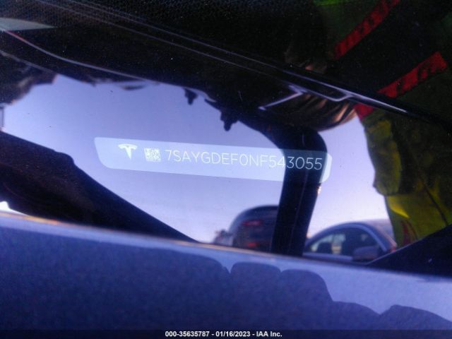 7SAYGDEF0NF543055 Tesla Model Y Performance Dual Motor All-wheel Drive
