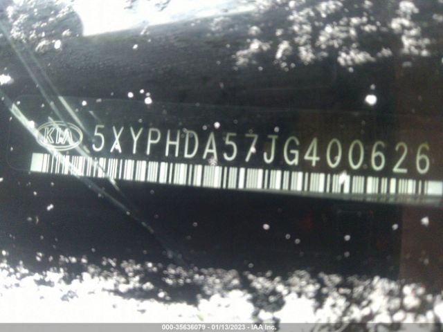 5XYPHDA57JG400626 KIA Sorento Ex V6