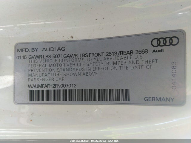 Audi A5 Premium Plus 2015 WAUMFAFH2FN007012 Image 9