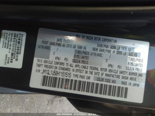 JM1GL1U58H1151515 Mazda Mazda6 Sport