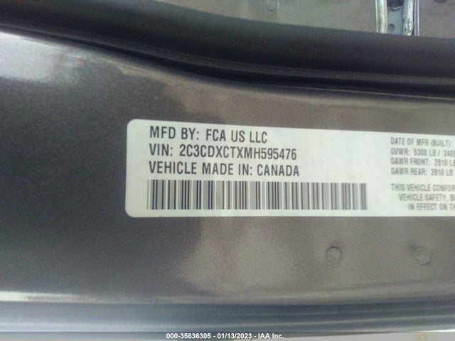 Dodge CHARGER R/T 2021 2C3CDXCTXMH595476 Image 9