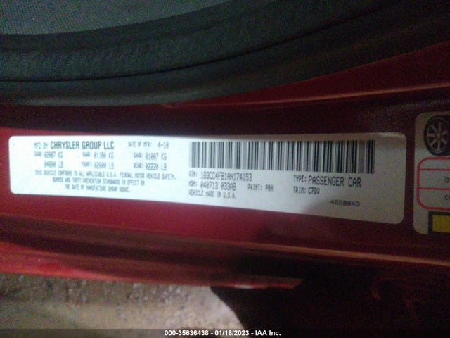 Dodge Avenger Sxt 2010 1B3CC4FB1AN174153 Image 9
