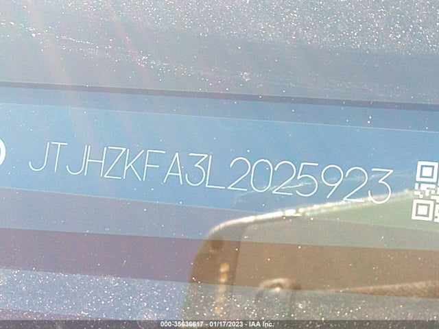 2020 Lexus RX, VIN: JTJHZKFA3L2025923