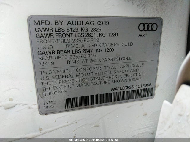 2020 Audi Q3, VIN: WA1EECF36L1013306