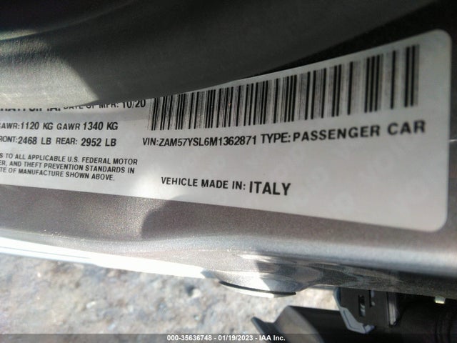 2021 Maserati Ghibli, VIN: ZAM57YSL6M1362871