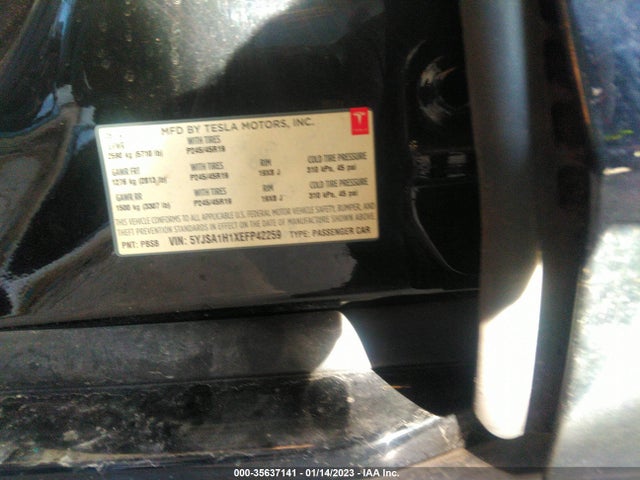 Tesla MODEL S 2014 5YJSA1H1XEFP42259 Image 10
