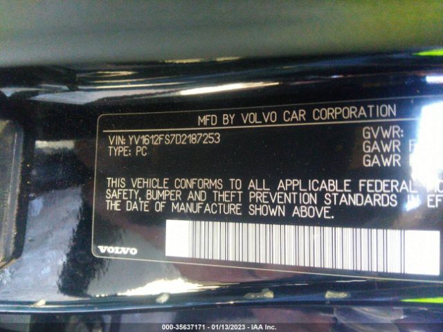 YV1612FS7D2187253 Volvo S60