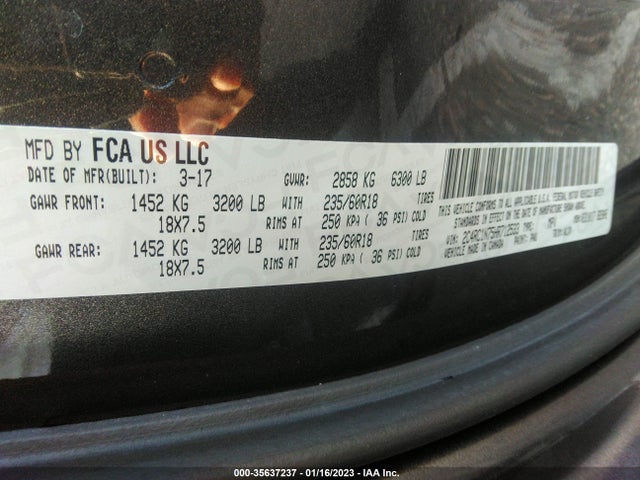 2017 Chrysler Pacifica Hybrid, VIN: 2C4RC1N75HR712533