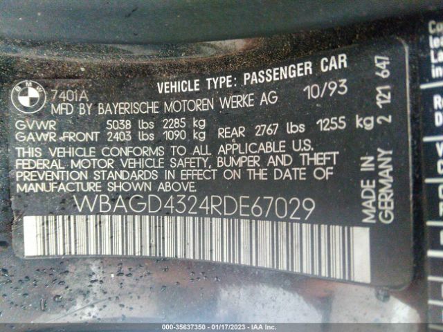 WBAGD4324RDE67029 BMW 740 I Automatic