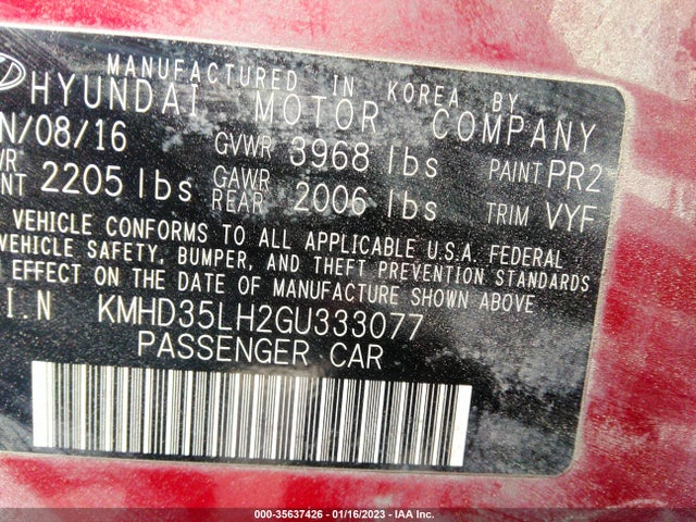 Hyundai ELANTRA GT 2016 KMHD35LH2GU333077 Image 10